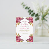 Peony Blooms Guess Candies in der Jar Game Card Visitenkarte (Stehend Vorderseite)