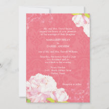 Peony Blooms Pink Wedding