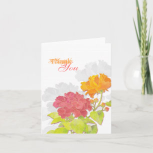 Peony Blooms Wedding Vielen Dank Dankeskarte