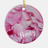 Peony Blossom Rose for flower and garden lovers Keramik Ornament (Vorne)