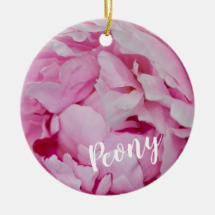 Peony Blossom Rose for flower and garden lovers Keramik Ornament