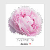 Peony Blossom Rose für Blume und Garten Lover Aufkleber (Blatt)