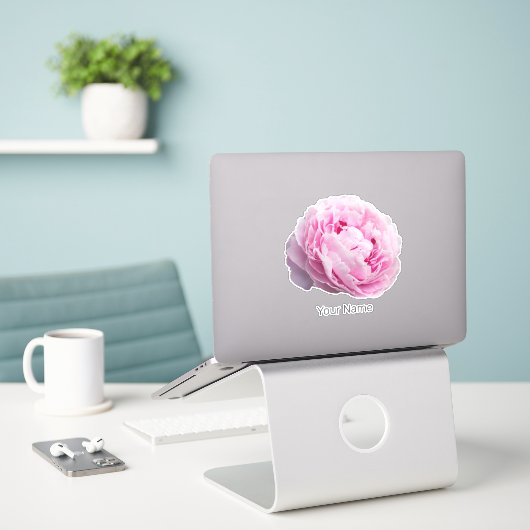 Peony Blossom Rose für Blume und Garten Lover Aufkleber (Laptop auf Schreibtisch)