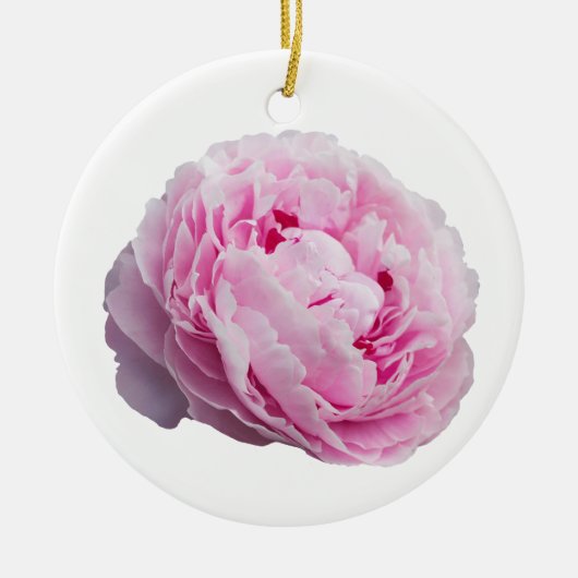 Peony Blossom Rose für Blume und Garten Lover Keramik Ornament (Vorne)