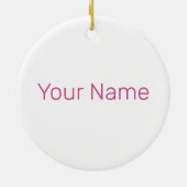 Peony Blossom Rose für Blume und Garten Lover Keramik Ornament (Hinten)