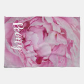 Peony Blossom Rose für Blume- und Gartenliebhaber Geschirrtuch (Horizontal)