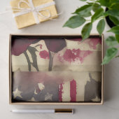 Peony Blume 4. Juli Amerikanische Flagge Seidenpapier (Geschenk)