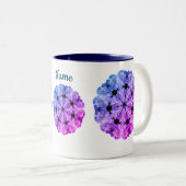 Peony Blume Art Personalisiert Zweifarbige Tasse (VorderseiteRechts)
