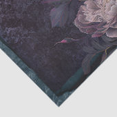 Peony-Blume auf Dunkler Lila Decoupage Seidenpapier (Detail)