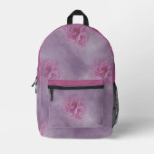Peony Blume Bedruckter Rucksack (Vorderseite)