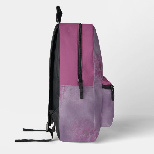 Peony Blume Bedruckter Rucksack (Links)