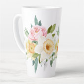 Peony Blume Bouquet Milchtasse (Linke Ecke)