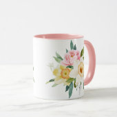 Peony Blume Bouquet Tasse (VorderseiteRechts)