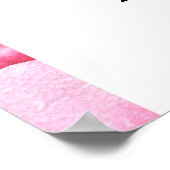 Peony Blume - Brautparty Begrüßungszeichen Poster (Ecke)