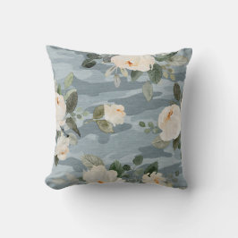 Peony Blume Camouflage Throw Kissen
