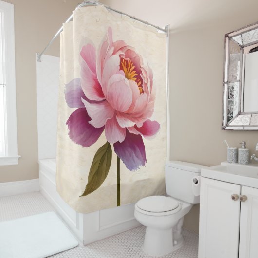 Peony Blume Duschvorhang (Beispiel)