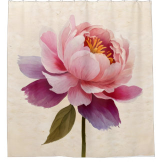 Peony Blume Duschvorhang