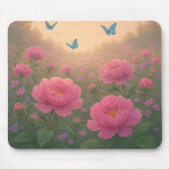 Peony Blume Field bei Sunset Mousepad (Vorne)