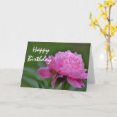Peony Blume Foto Karte (Gelbe Blume)
