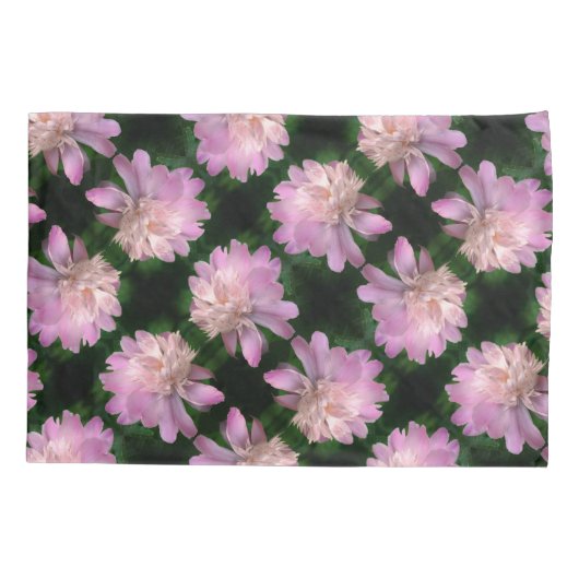 Peony Blume in Bloom Nattern Muster Kissenbezug (Rückseite)