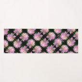 Peony Blume in Bloom Nature Muster Personalisiert Yogamatte (Vorderseite (Horizontal))