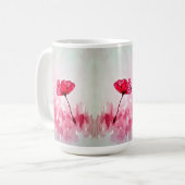 Peony Blume Kaffeetasse (Vorderseite Links)