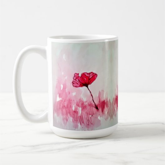 Peony Blume Kaffeetasse (Links)