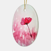 Peony Blume Keramik Ornament (Links)