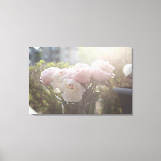 Peony Blume Leinwand Artwork (Vorderseite)