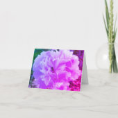 Peony-Blume mit einer Honey-Biene Karte (Vorderseite)