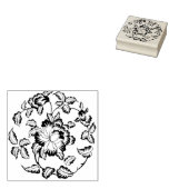 Peony Blume motif Silhouette Briefmarke Gummistempel (Stempel)
