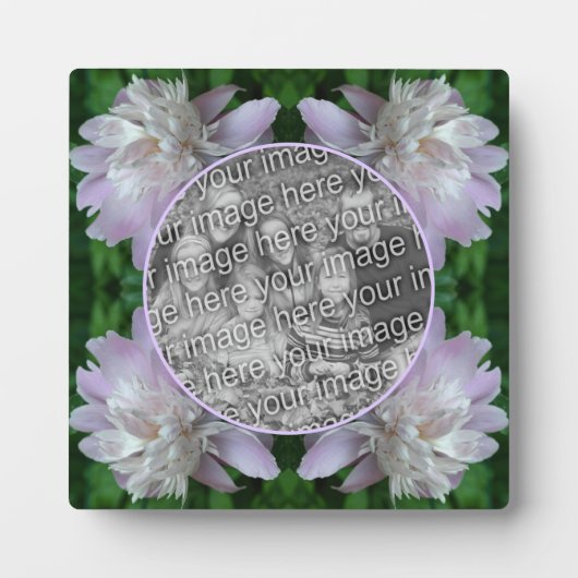 Peony Blume Natur erstellen Sie Ihr eigenes Foto Fotoplatte (Vorderseite)
