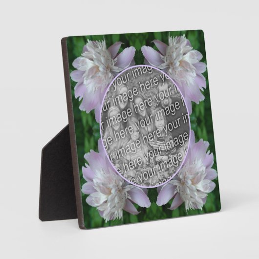 Peony Blume Natur erstellen Sie Ihr eigenes Foto Fotoplatte (Vorderseite)