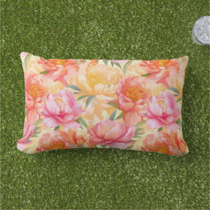 Peony Blume Outdoor Accent Pillow Kissen Für Draußen