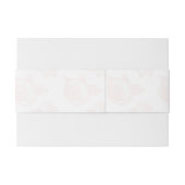 Peony Blume Pattern Wedding Einladungsbanderole (Rückseitenbeispiel)