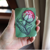 Peony Blume Peonies Gardener Art Pink Visitenkarte