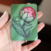 Peony Blume Peonies Gardener Art Pink Visitenkarte