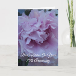 Peony Blume Personalisiert 70. Hochzeitstag Karte