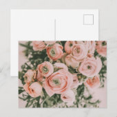 PEONY BLUME POSTCARD POSTKARTE (Vorne/Hinten)