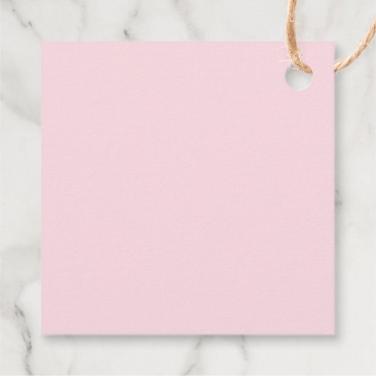 Peony Blume Vielen Dank Geschenkanhänger (Rückseite)