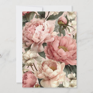 Peony Blush Weiche Pasteten Einladung