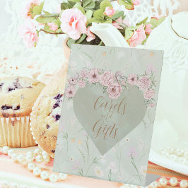 Peony Bouquet Brautparty Pedestal Sign Sockelschild