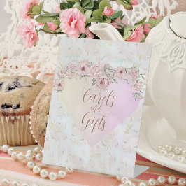 Peony Bouquet Brautparty Pedestal Sign Sockelschild