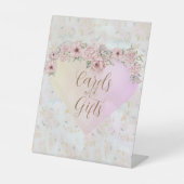 Peony Bouquet Brautparty Pedestal Sign Sockelschild (Vorderseite)