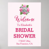 Peony Bouquet Brautparty Poster (Vorne)