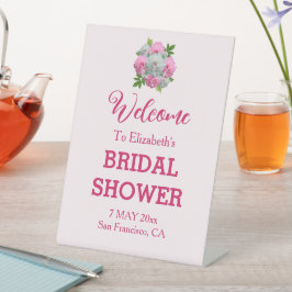 Peony Bouquet Brautparty Sockelschild