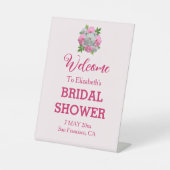 Peony Bouquet Brautparty Sockelschild (Vorderseite)