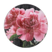 Peony Bouquet Closeup: Rosa Rot Schneidebrett (Vorderseite)