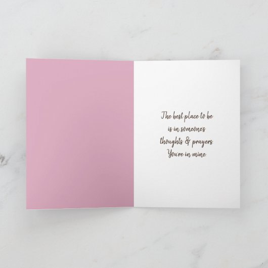 Peony Bouquet in Vintager Pitcher Karte (Innenseite)