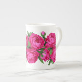 Peony Bouquet Porzellantasse (Vorderseite Rechts)